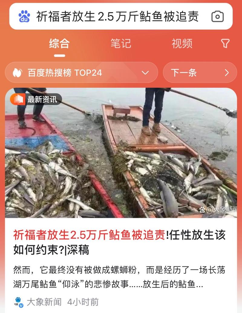 2025新澳门正版挂牌图和放生2.5万斤外来鲇鱼与放生鲇鱼的功德